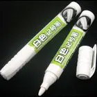 Белая ручка-маркер для перманентной краски для металлической кожаной ткани