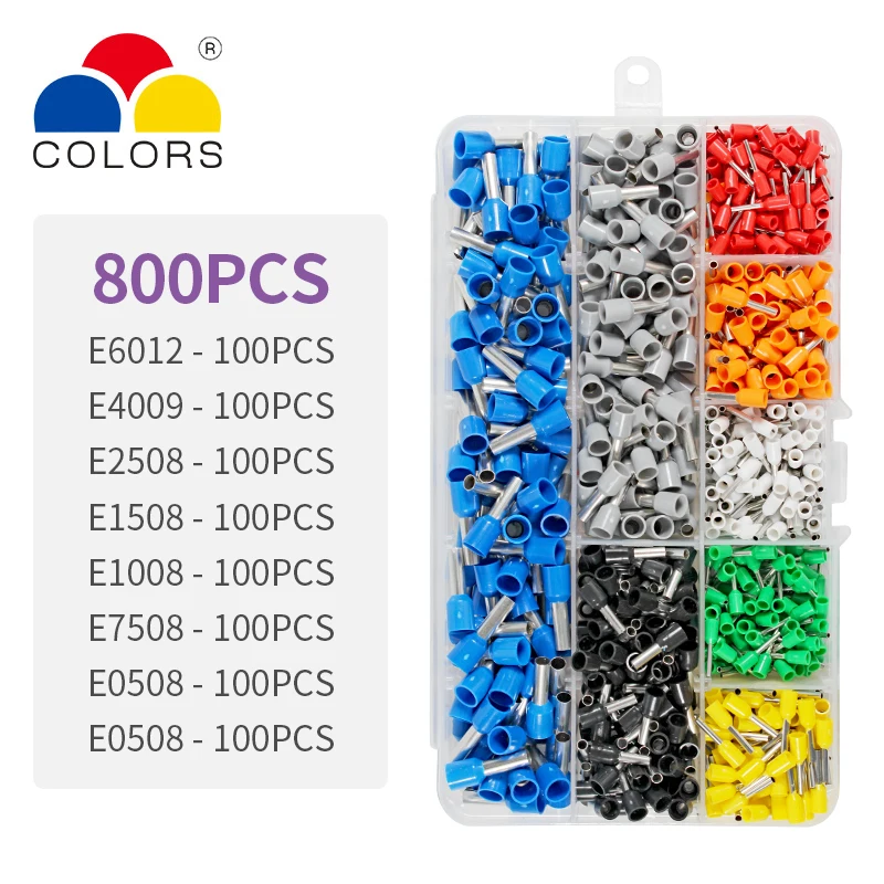 Обжимные клещи саморегулирующиеся Щипцы с набором обжимных клемм для кабеля