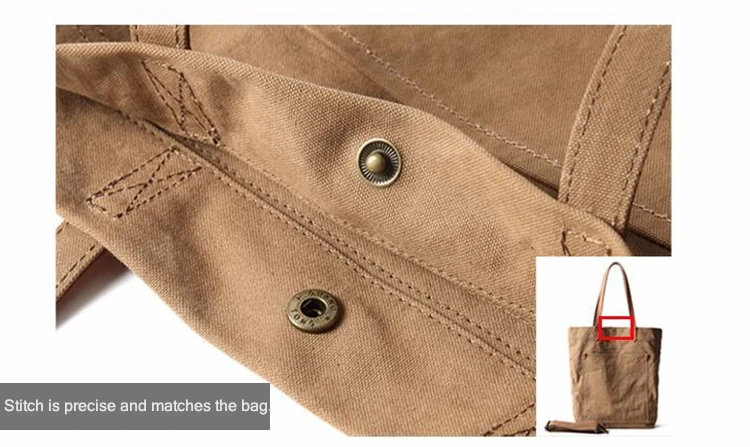 Retro Women Canvas Cotton Shoulder bag, High quality girl's crossbody bags with premium leather handle and Large Capcity