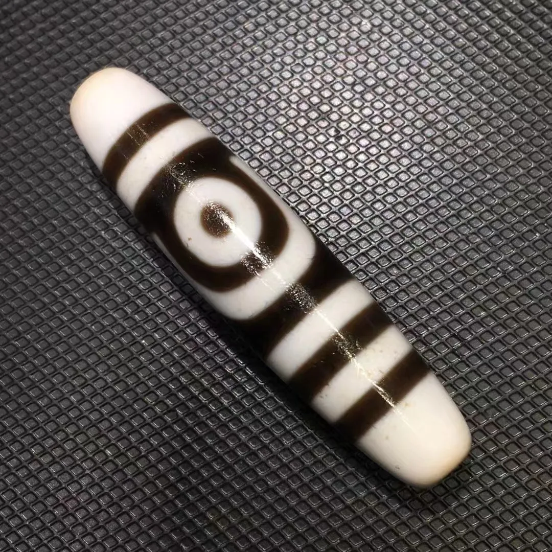 

1pcs/lot Ancient Dzi Beads 9 Eyes Breath-enhancing Patterns Perfect appearance Fine weathering folk-custom rare collection diy