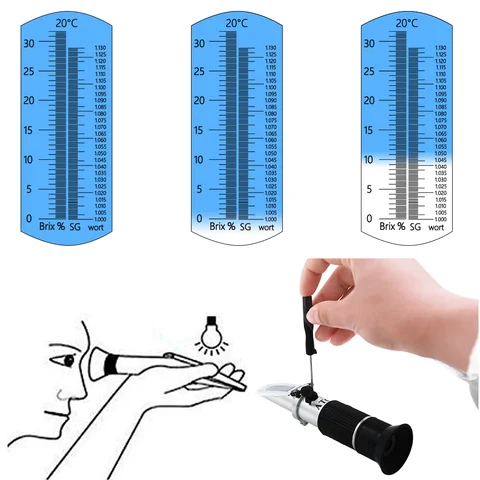 Рефрактометр JUANJUAN RF011 для пива, вина, фруктов
