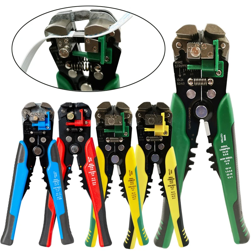 

Crimper Cable Cutter Automatic Wire Stripper Multifunctional Stripping Tools Crimping Pliers Terminal 0.2-6.0mm2 tool