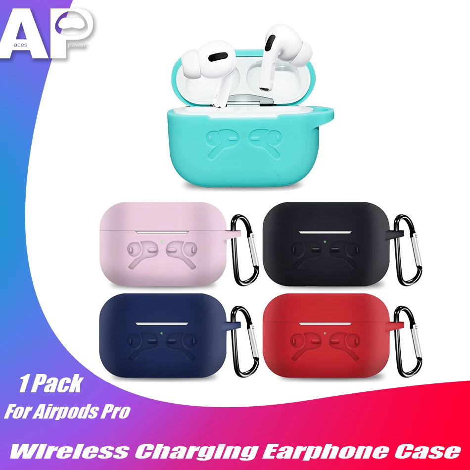 Чехол Acespower для беспроводной зарядки Airpods Pro толстый силиконовый чехол наушников