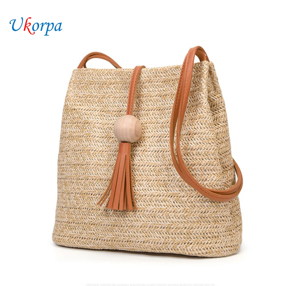 Маленькие соломенные пляжные женские сумки ручная сумка модные летние через