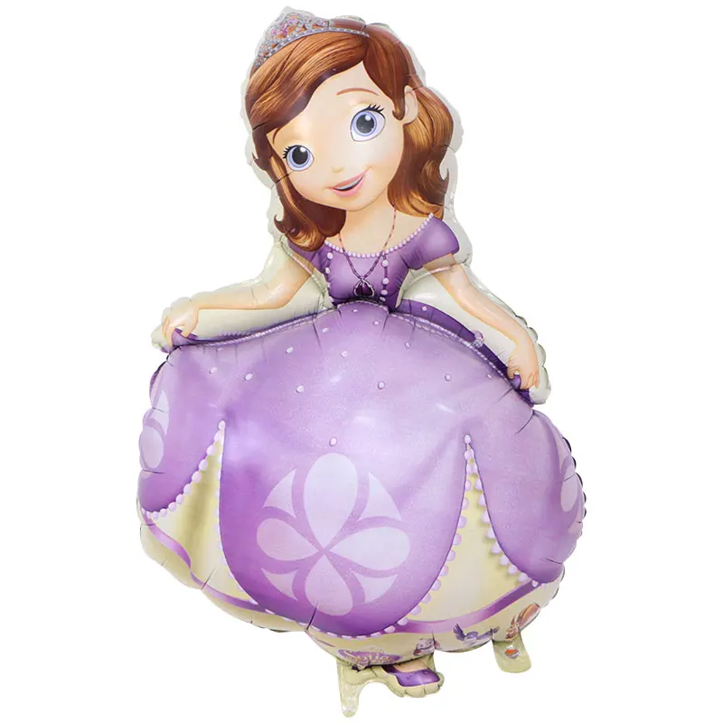Princess Белоснежка пять принцесса день рождения Фигура фольга вертикально надувная Девочка День рождения Детские игрушки украшения гелиевые шары - Цвет: Princess