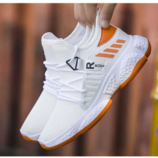 

2020Men Running Shoes Light Sport Gym Training Men Sneakers Breathable Anti-Skid Outsole Walking Shoes 027a