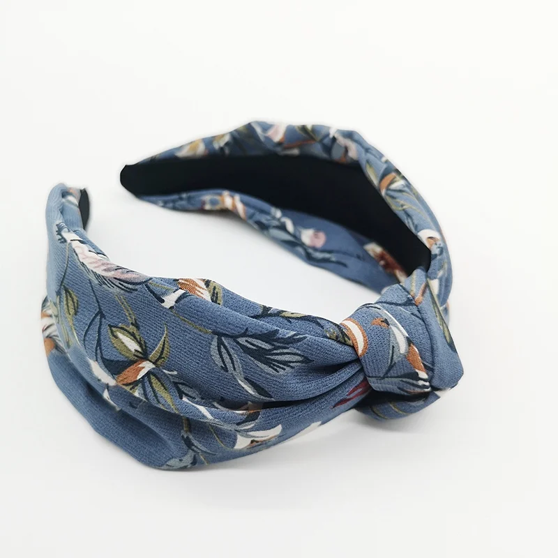 Повязка на голову с животным принтом Змеиный узел бант красный Леопардовый Стиль