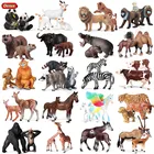 Фигурки в африканском стиле Oenux, дикие животные, игрушки, имитация льва, жирафа, лошади, оленя, верблюда, коровы, пластиковые фигурки для детей, подарок на Рождество