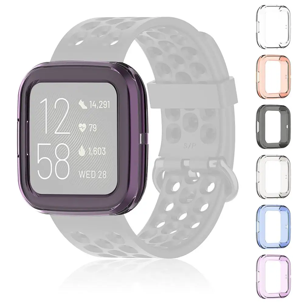 Мягкий ультра тонкий прозрачный защитный чехол из ТПУ Для Fitbit versa 2 умные часы