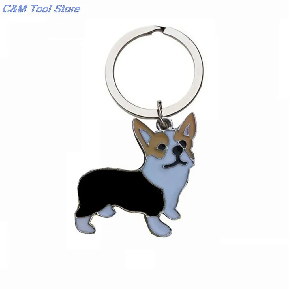 1 Keyring Corgi Dog Lovely Keychain Car Keyring Very Key gift  Key Ring Shape Figure Dogs Cheap 35*35(L*W) images - 6