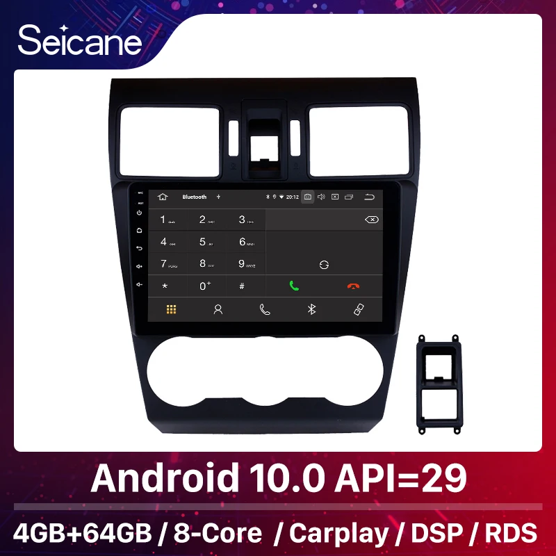 Seicane Android10.0 автомобильный Радио GPS мультимедийный плеер 9 дюймов 4 + 64G 1024*600