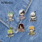 Новинка 2021, акриловая булавка для лацкана с надписью Dr Stone, аниме Senku Suika Kohaku, булавка с застежкой-бабочкой из эпоксидной смолы, брошь-бабочка ручной работы