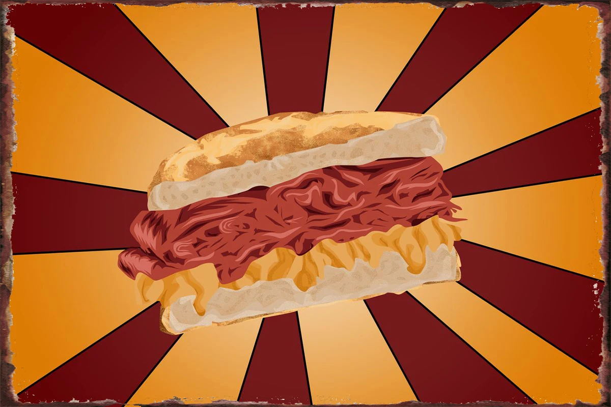 Жестяные сэндвич-пластины из корневой говядины декор для стен комнаты Ретро