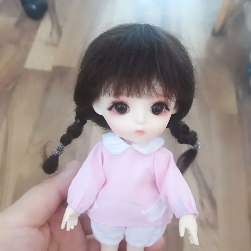 Кукла парик для 1/8 Bjd JD волос мохер материал парик для ob11 кукла набор париков мульти-цветная кукла аксессуары
