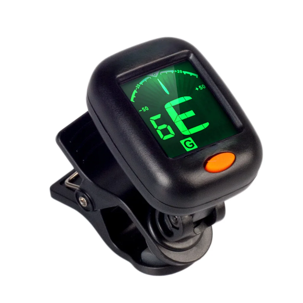 Тюнер для акустической гитары вращающийся тюнер с клипсой ЖК-дисплей