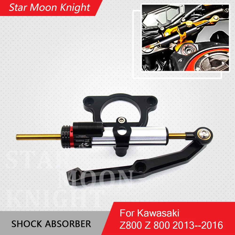 

Motorbike Motorcycle Accessories z800 Steering Stabilize Damper Bracket Mount For Kawasaki Z800 Z 800 2013-2016 2015 2014
