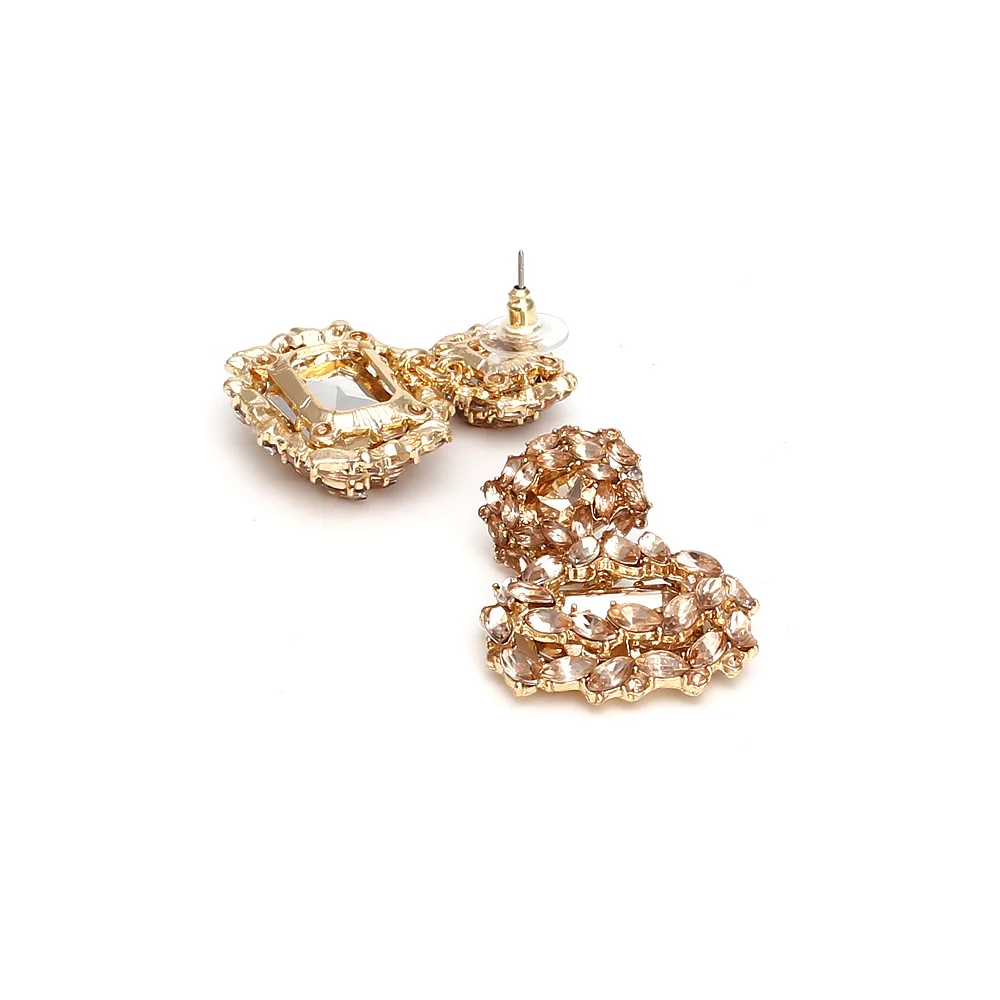 Золотые геометрические серьги элегантные Висячие модные для вечеринок