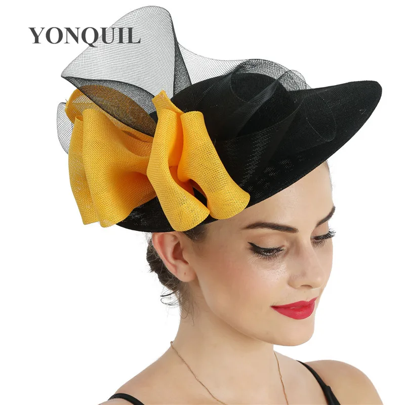 Дамская Вуалетка для волос шляпка дерби с сеткой шляпка-фаллоимитатор перьями