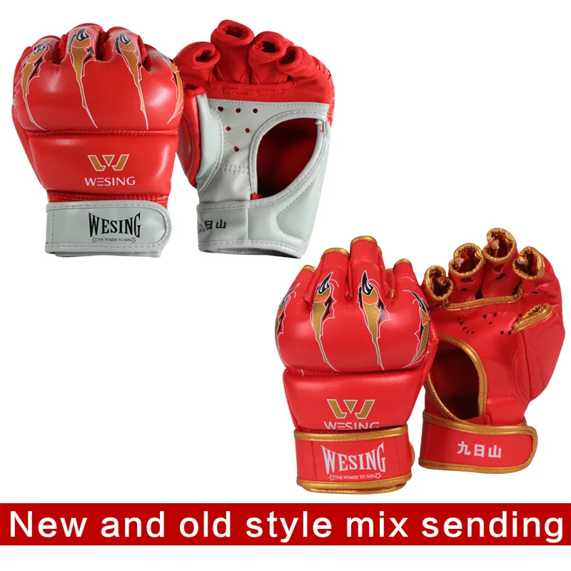 Мужские перчатки для ММА толстые бокса черные синие красные| |