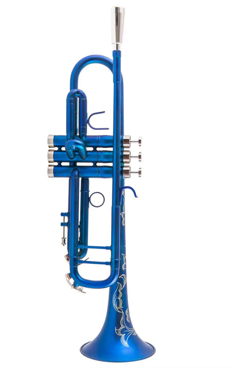 Новое поступление Bb труба высокого качества красная синяя скраб латунные