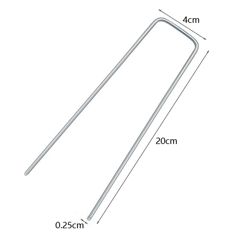 30 Pcs Multifunction U-Shaped Garden Ground Nails Set Pile Nail Turf Fixing Is Used to Fix Weeds Net Floor Cloth |