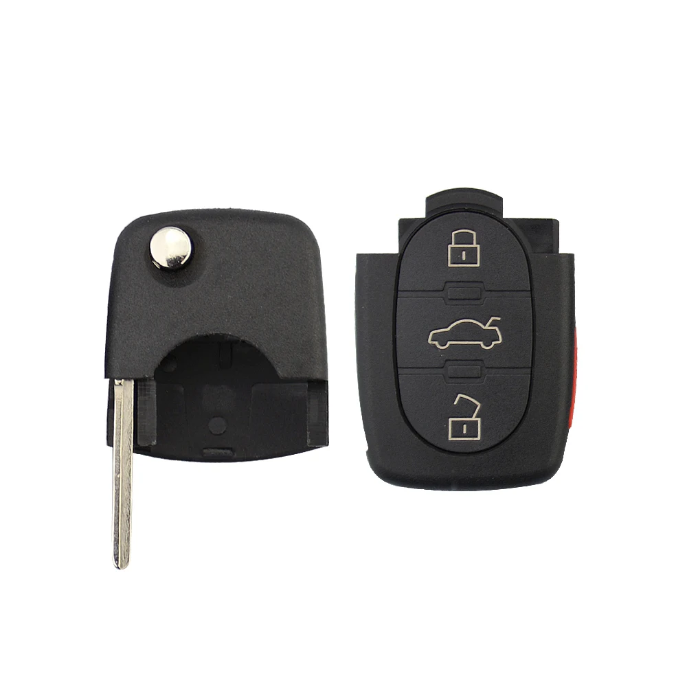 OkeyTech дистанционный ключ 315 МГц с чипом ID48 для Audi A4 A6 A8 S4 S6 S8 4 кнопки 4D0837231P Uncut HU66