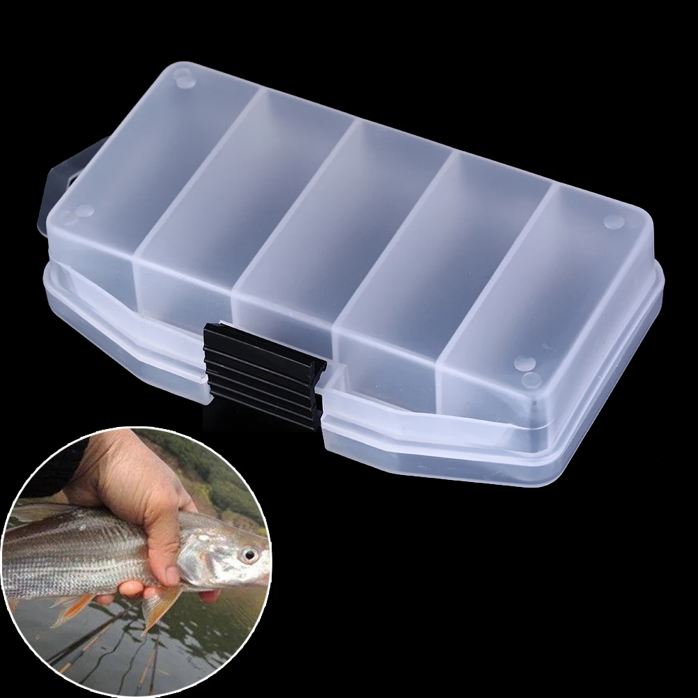 

Transparent Plastic Bait Box for Fishing Lures Hooks Other Fishing Tools Storage Box Tackle Bait Container Case Outdoor Sports