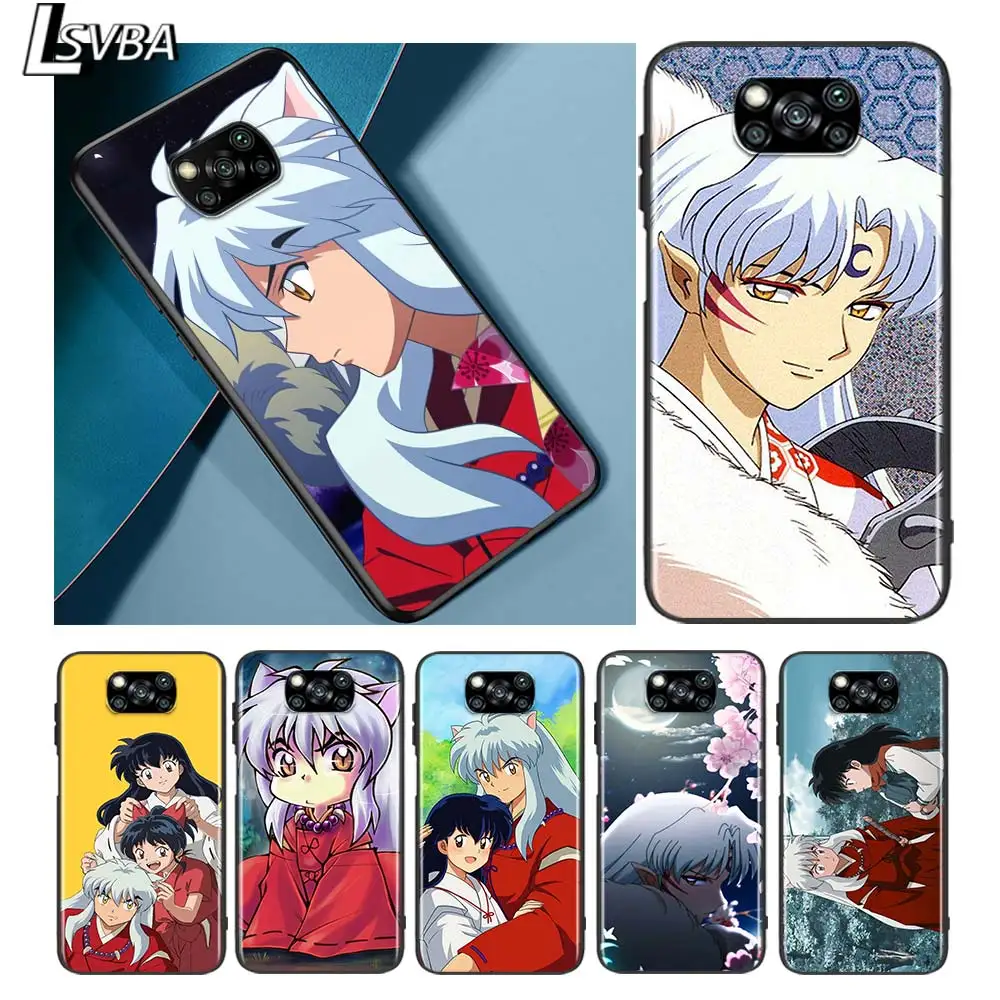 

Anime Inuyasha for Xiaomi Redmi K30 K30S Mi 10T Lite Pro Poco X3 NFC X2 M3 M2 F2 Pro C3 F1 Soft Black Phone Case