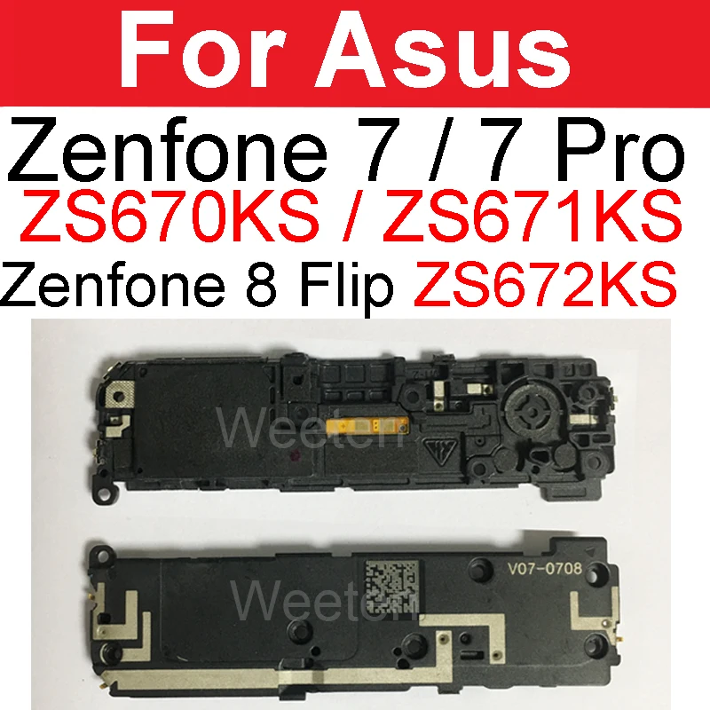 Громкий динамик ЗУММЕР кольцо для Asus Zenfone 7 Pro ZS670KS ZS671KS громкий динамик модули гибкий кабель для Asus Zenfone 8 Flip ZS672KS