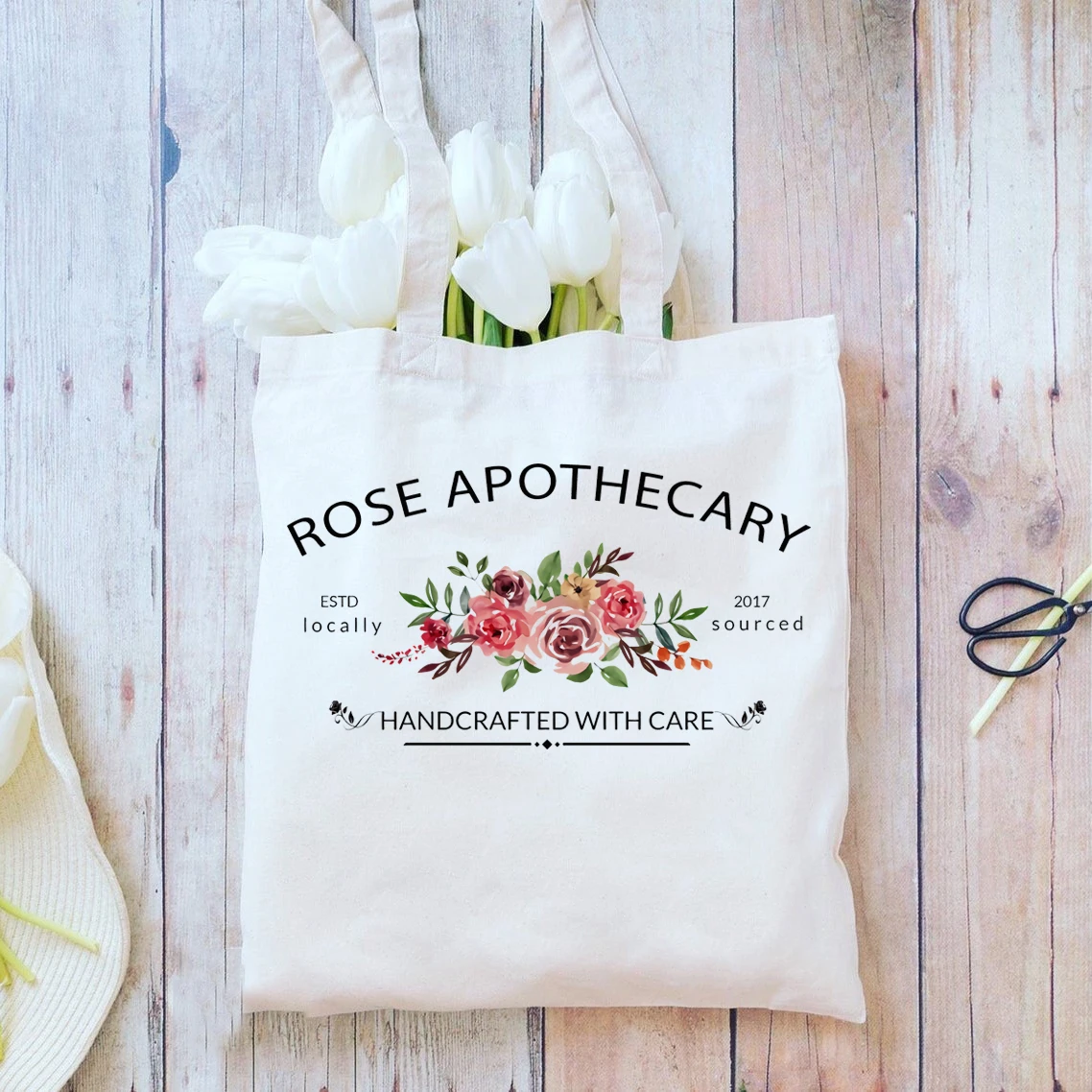 

Rose Apothecary Canvas Tote Bag Schitts Tv Show Creek Ew David Market Shopping Bag Eco Reusable Bag