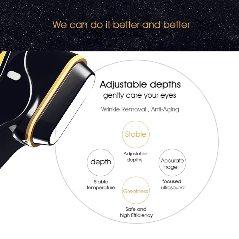 Ультразвуковой мини-аппарат HIFU для омоложения кожи RF-лифтинга красоты удаления