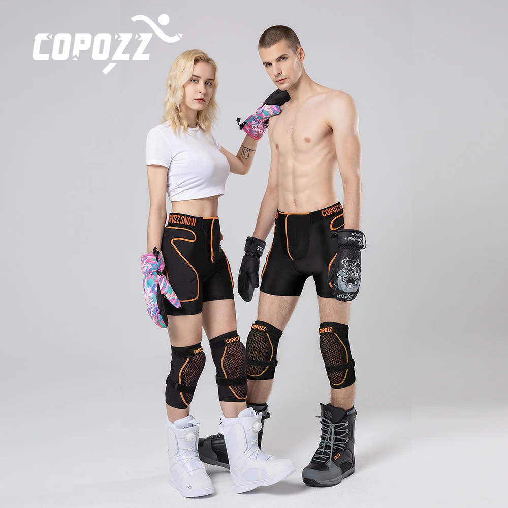 Pantalones cortos deportivos ajustables Unisex, Shorts acolchados con protección antigolpes para Snowboard, cadera, trasero, motocicleta, esquí y Skate