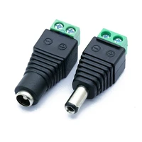 dc cable connectors 5 5x2 1mm jack socket male female led adapter for cctv router strip light power convert terminal accessories