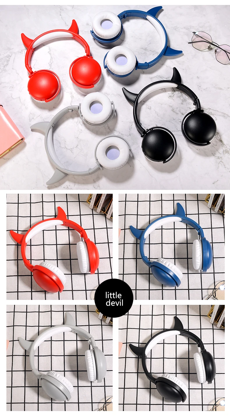 Беспроводные наушники с Bluetooth, складные наушники с кошачьими ушками, игровые наушники для ноутбука, компьютера, мобильного телефона, подарок для девочки