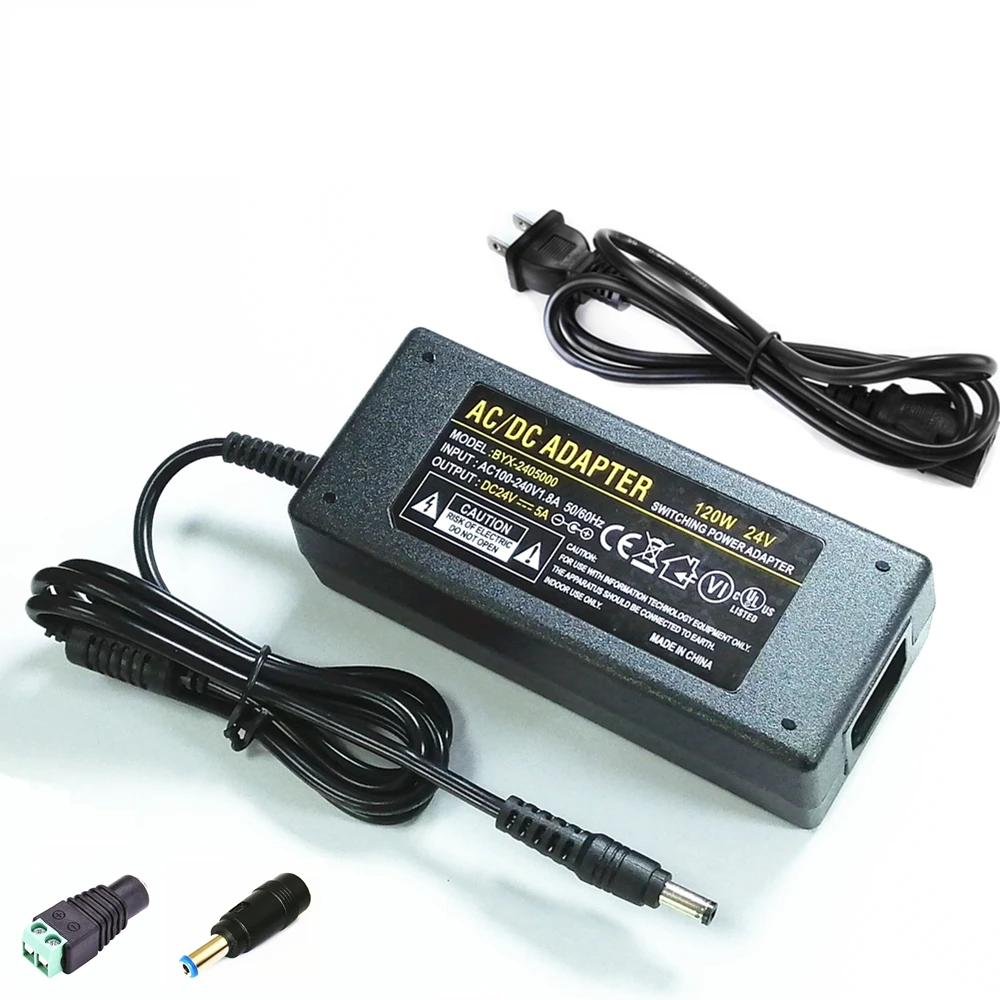 CE блок питания UL зарядное устройство 12V 3A 6A 10A адаптер 24V 3A 5A драйвер питания 5,5 мм x 2,5 мм/2,1 мм трансформатор преобразователь переменного тока/DC адаптер