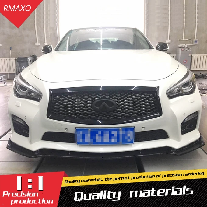 Спойлер для Infiniti Q50 2015 2018 задний спойлер ABS диффузор переднего бампера защитные