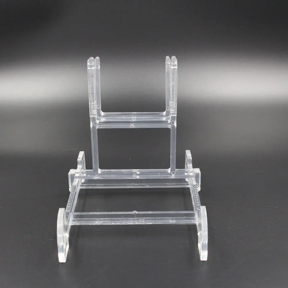 2 шт. прозрачные пластиковые мольберты держатели для тарелок регулируемая стойка