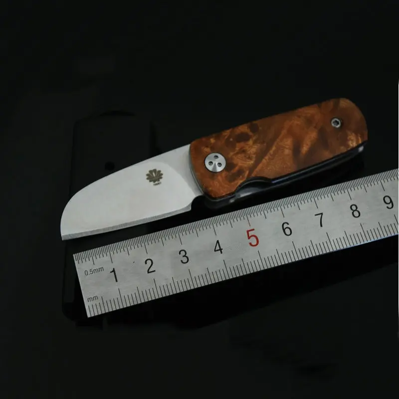 Складной мини нож Trskt карманные ножи для кемпинга лезвие 440c деревянная ручка