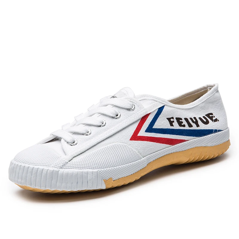 White EUR 42 Классические кунг-фу обувь Feiyue обувь белый черный боевые искусства Taichi тхэквондо ушу Кунг Фу мягкая подошва кроссовки для мужчин tenis masculino - Цвет: White EUR 42