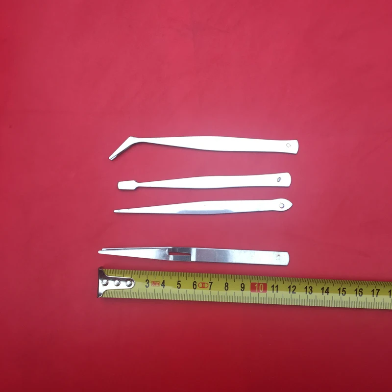 4 шт./компл. точные пинцеты из нержавеющей стали толстые электронные щипцы для