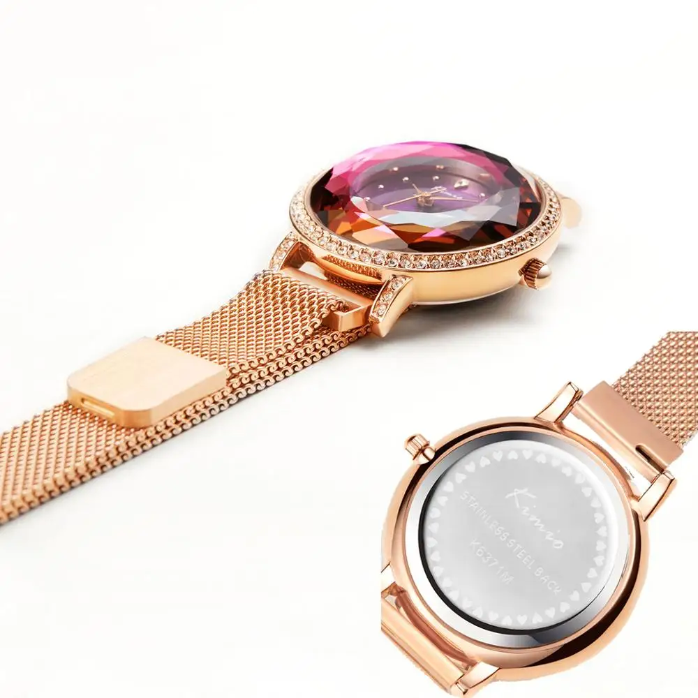 KIMIO Брендовые женские часы с магнитной пряжкой роскошные многосекционные