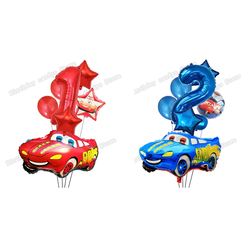 

1 комплект Disney большой размер Маккуин молния тачки фольгированные воздушные шары латексные аксессуары для вечевечерние