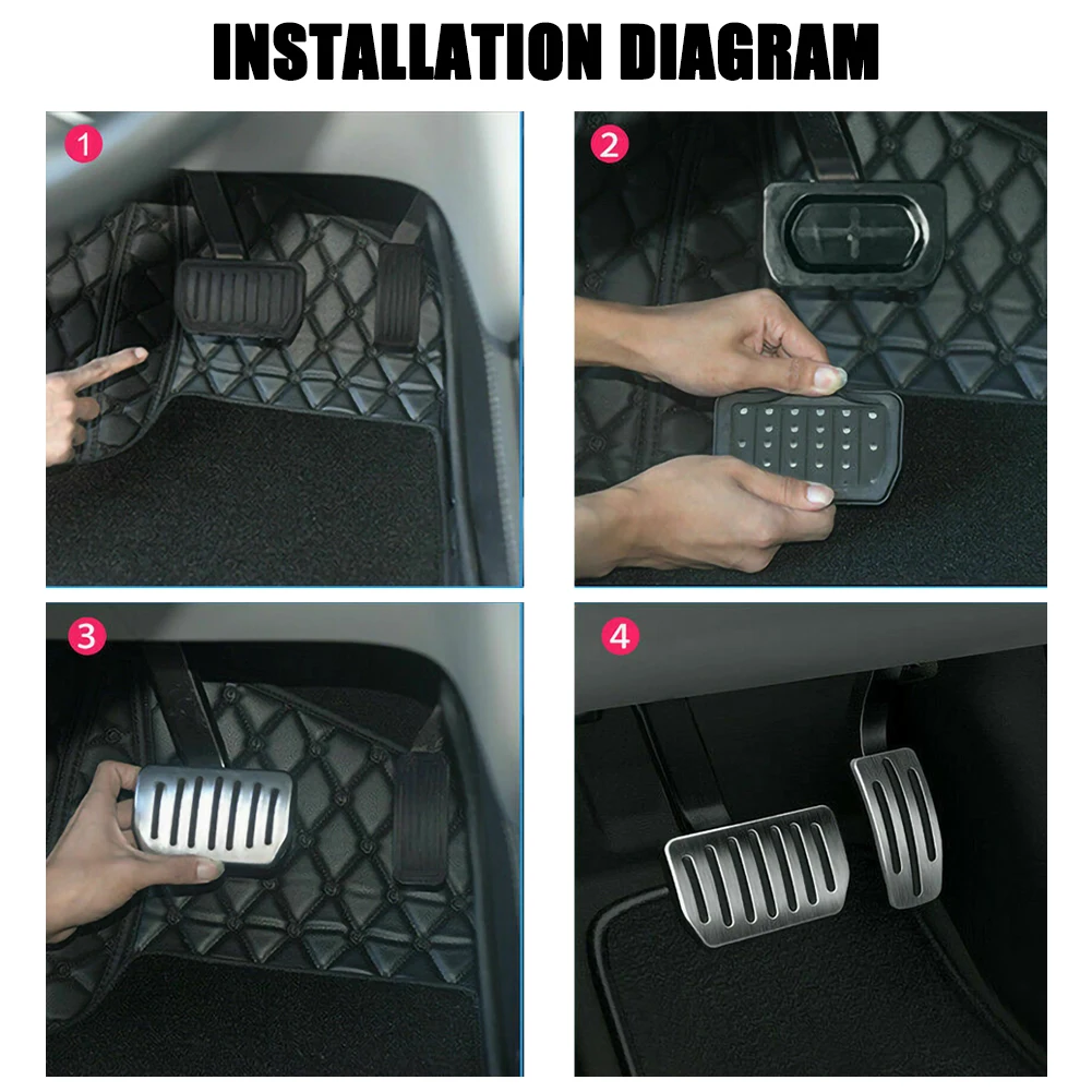 Универсальные нескользящие педали для автомобиля Tesla Model S модель X 2012 2018|Педали| |