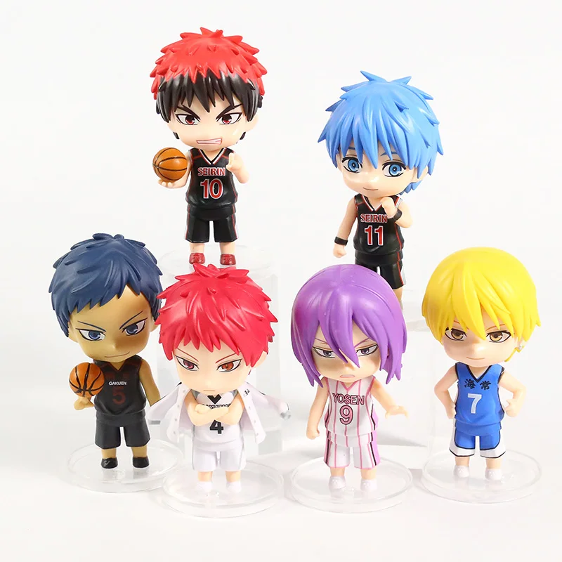 Баскетбольные фигурки Kuroko's Kuroko Tetsuya Kagami Taiga Aomine Daiki murasakiтеперь atсуши Akashi seiпрою Q