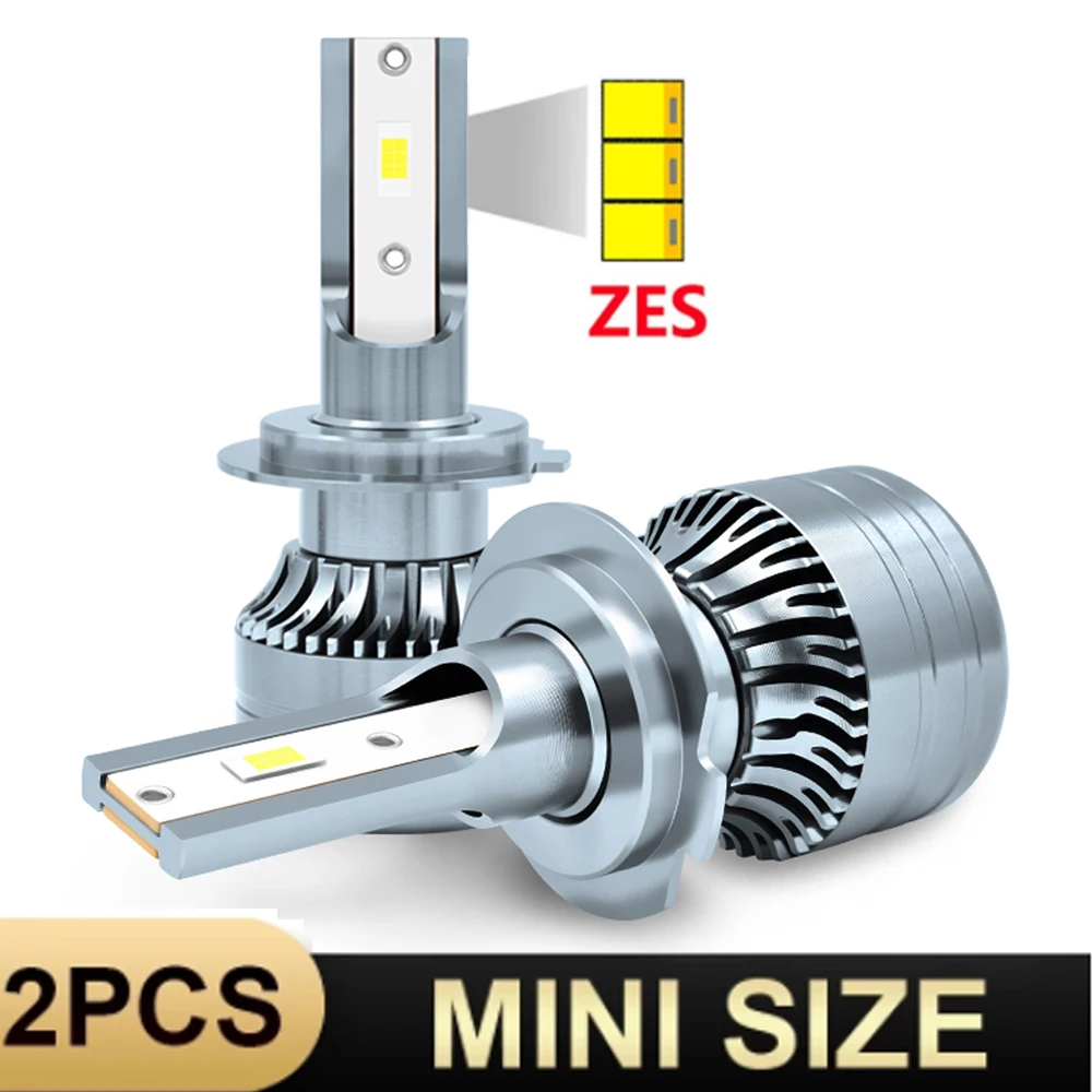 Фары светодиодсветодиодный, 2 шт., H4, H7, H11, H1, H3, H8, 9005, CSP, 3570, 110 Вт, 6000 лм, К, белые, дальний/ближний свет, автомобильные светодиодный фары, 12 В