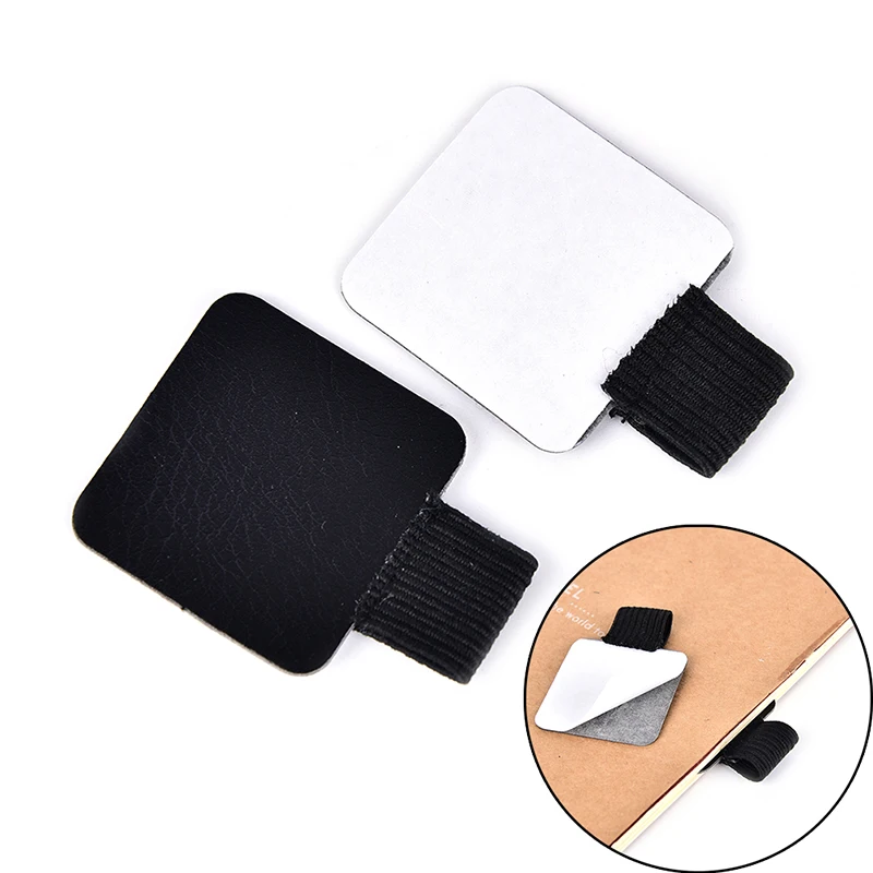 

1PC Self-adhesive PU Leather Pen Holder Clip Pen Traveler Notebook Diary Fittings