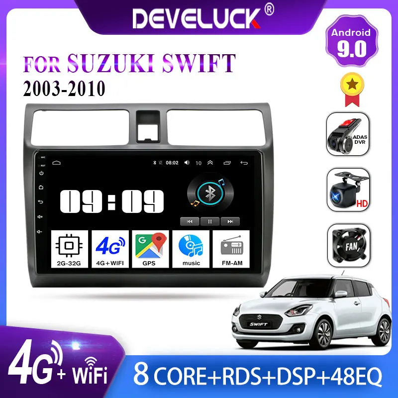 Android 10 0 автомобильное радио для Suzuki Swift 2003 2010 2din Стерео GPS навигация Мультимедиа