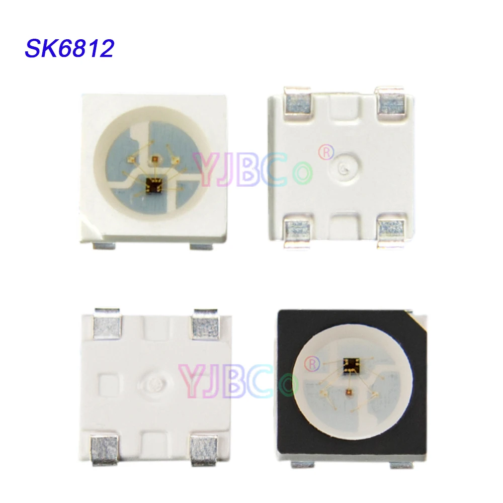 Светодиодный чип SK6812 RGB (аналогичный WS2812B) 1000 SMD полноцветные индивидуально