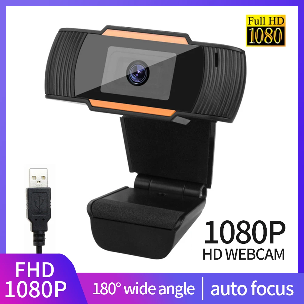 

Высококачественная игровая веб-камера USB Full HD 1080P, подходит для компьютеров с микрофонами, ПК геймеров, ноутбуки