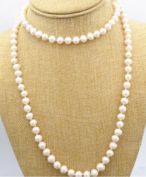 

Beautiful! 8-9mm White Akoya Freshwater Cultured Pearl Necklace 32inch